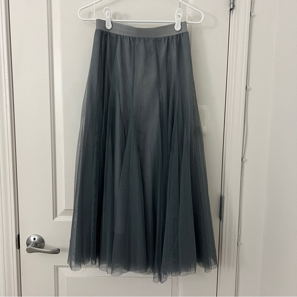 Maxi gauze skirt with lining layer sz M